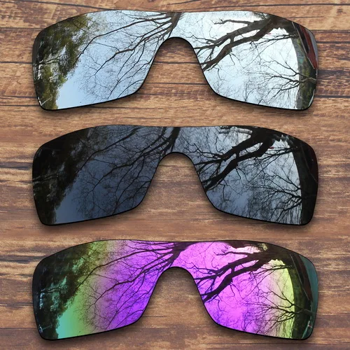 ToughAsNails Polarized Replacement Lenses for Oakley Batwolf Sunglasses- Multiple Options - Цвет линз: Black.Silver.Purple
