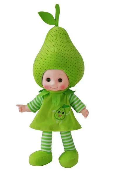 pear 50 см кукла в костюме фрукта Возрожденный плюшевые музыка мягкая игрушка мягкие игрушки для Детские куклы-Новорожденные Коллекционная Готовая детская игрушка - Цвет: pear