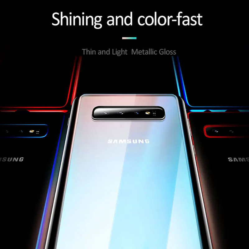 Прозрачный защитный чехол USAMS для samsung Galaxy S10 Plus прозрачная задняя крышка полная