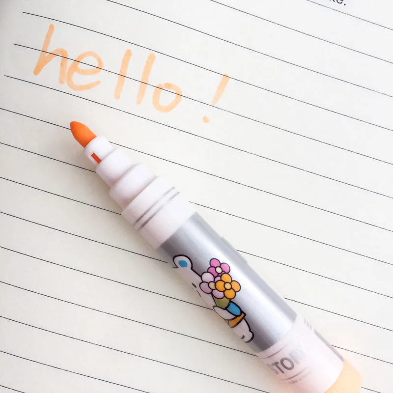 

12 Colors/Box Lovely Little Bear WaterColor Marker Kids Student Sttionery Set Birthday Gift School Supply