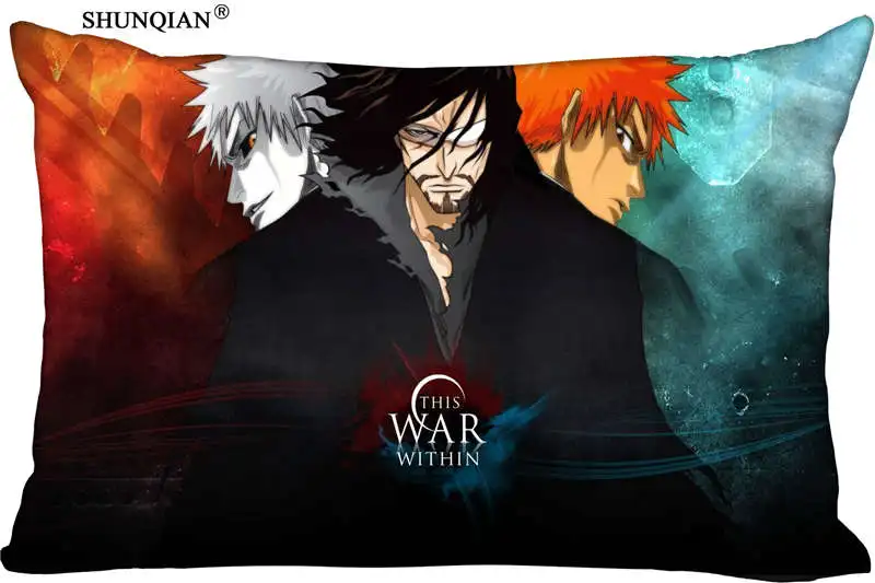 

Custom Pillowcase Bleach Rectangle Zipper Polyester Cotton Pillow Cover Size 45x35cm (one side) Print