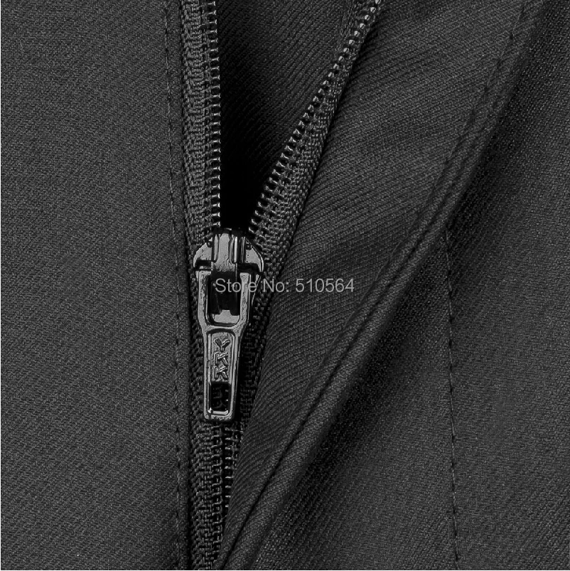 Free shipping 2014 custom made wool fabric men black pants weding business | Мужская одежда