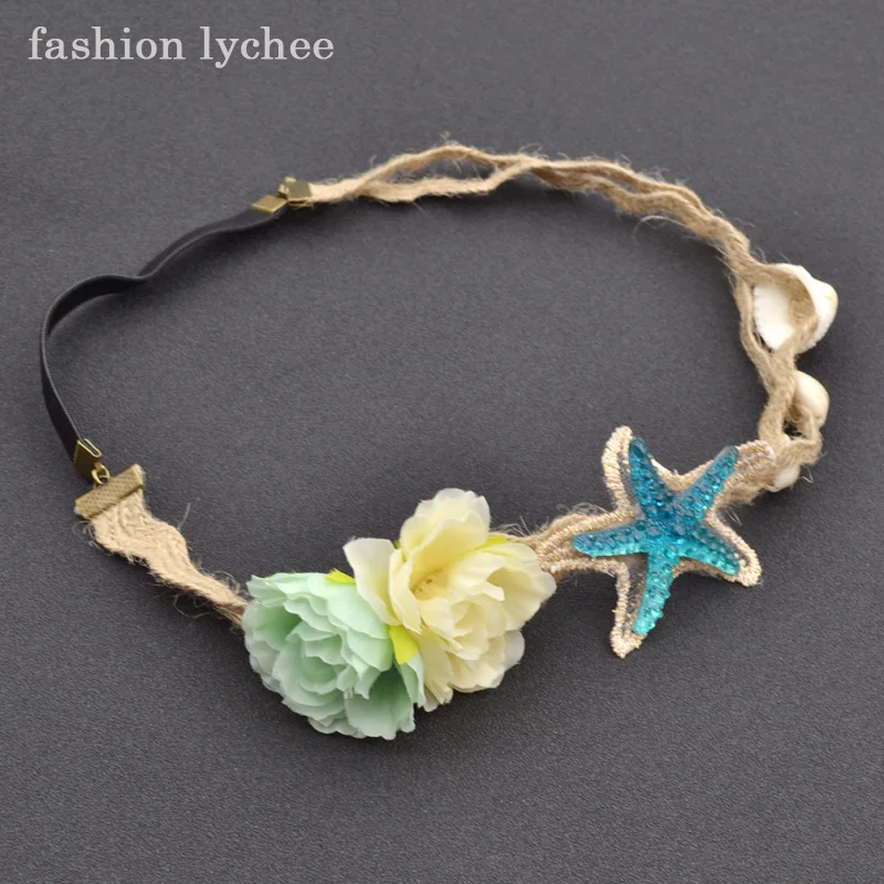 Повязка на голову женская lychee Прекрасная подвеска Цветочная корона волосы