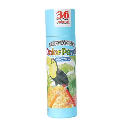 36 colors blue 36 48 Lapis De Cor Профессиональный водорастворимый цветной карандаш Премиум мягкое ядро акварельные карандаши для школьные принадлежности для творчества - Цвет: 36 colors blue