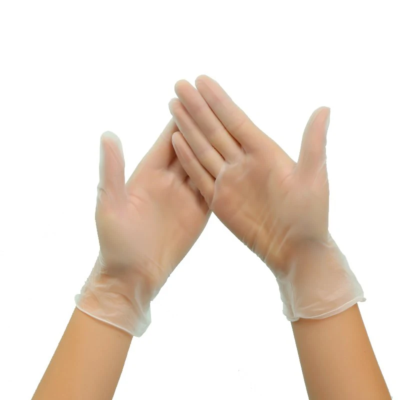 PVC Transparent 100 шт ПВХ/нитриловые/латексные перчатки одноразовые перчатки для дома резиновые перчатки для уборки медицинская перчатка для работы/лаборатории/сада S/M/L - Цвет: PVC Transparent