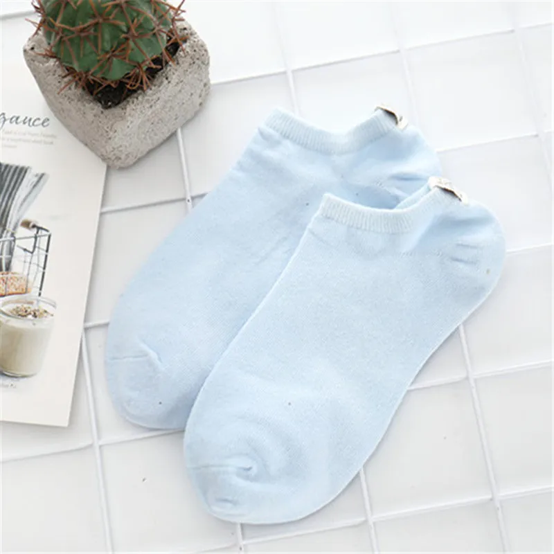 1 Pair blue 1/5 пары модных детских носков с героями мультфильмов; милые короткие носки женские Харадзюку милый узорный лодыжки носки до лодыжки милые модные носки до лодыжки женская обувь - Цвет: 1 Pair blue