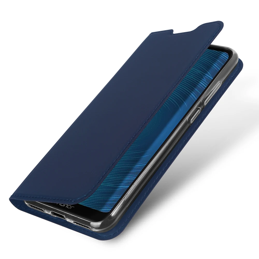 DUX DUCIS флип чехлы для huawei Honor 8A Роскошные из искусственной кожи Флип кошелек