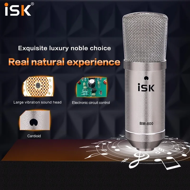 Акция Оригинальный Новый ISK BM800 профессиональный микрофон для записи