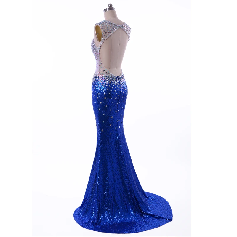 Роскошные с открытой спиной v образным вырезом Длинные Выпускные платья 2019