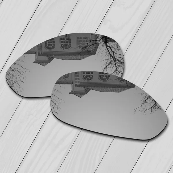 Metallic Silver E.O.S поляризованные улучшенные Сменные линзы для солнцезащитных очков Оукли прямая куртка 1999 - Цвет линз: Metallic Silver
