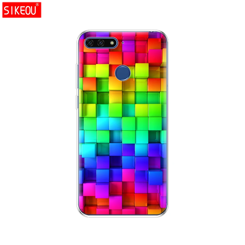 12091 Силиконовый чехол для Huawei Honor 7C, 5,7 дюйма, чехол, мягкий ТПУ, милый чехол, защитный чехол для телефона Huawei honor 7c Aum-L41 - Цвет: 12091