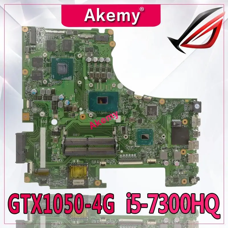Akemy ROG GL553VD материнская плата для ноутбука For Asus GL553V GL553 тест оригинальная i5 7300HQ GTX1050