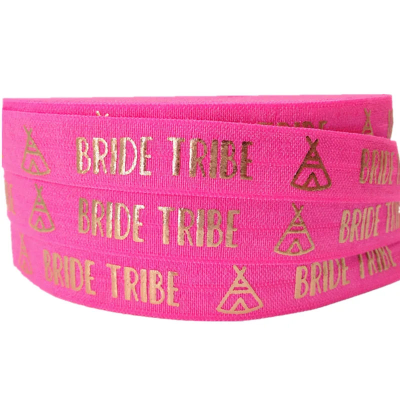 5 лет 16 мм розовое золото Tepee надпись Невеста Tribe фольга неоновая складывающаяся