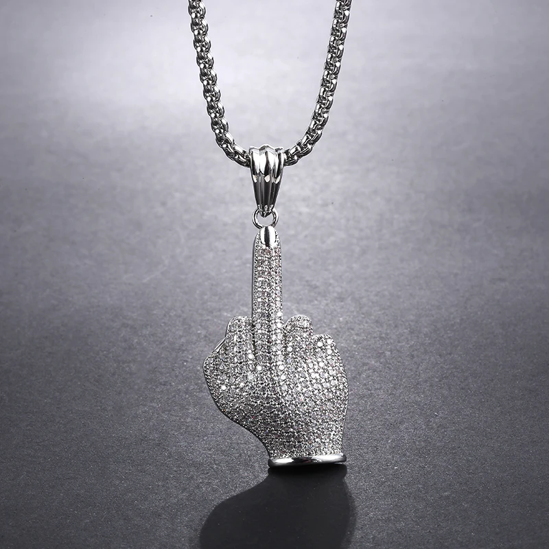 Хип-хоп стиль тренд ювелирные изделия &quotпрезрение&quot Уличный танец Кулон