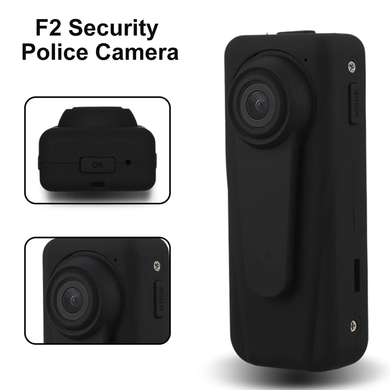 F2 полицейская камера безопасности Защитное записывающее устройство DVR карманный