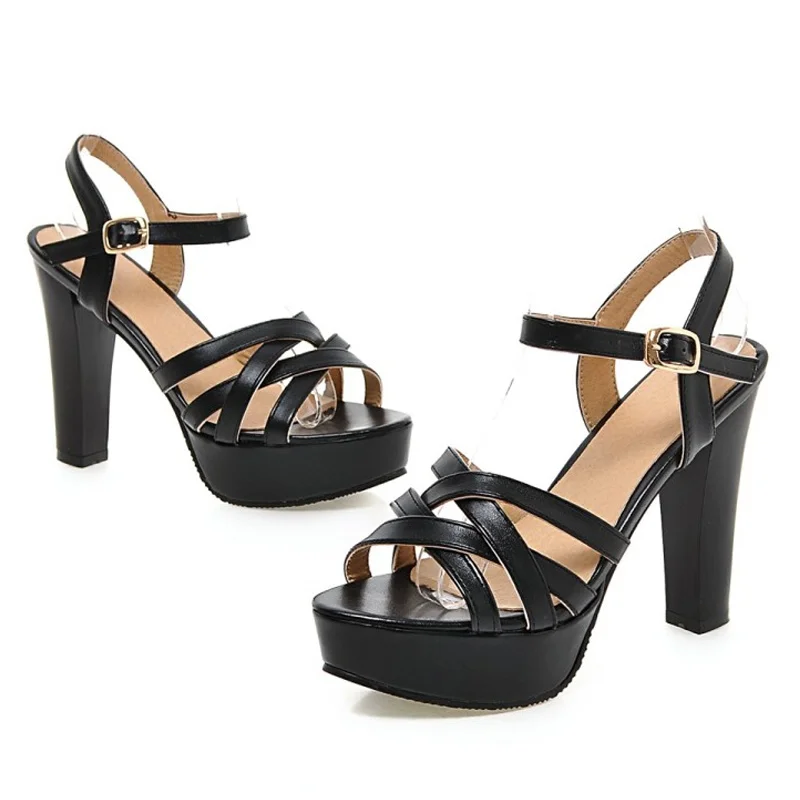 Женские босоножки на платформе и высоком каблуке женская пикантная качественная