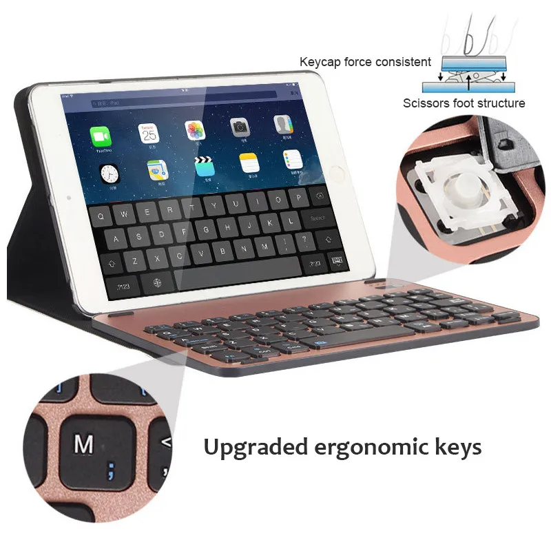 Клавиатура Aokin для iPad Mini4 беспроводная перезаряжаемая клавиатура Bluetooth 3 0 офиса