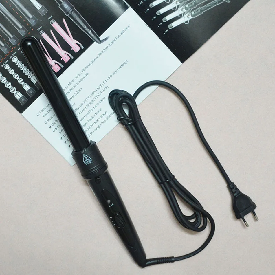 KIPAPA 1 Inch Ceramic Hair Curler Large Wave Splint Curling Iron Tong Waver Makers Interchangeable | Красота и здоровье