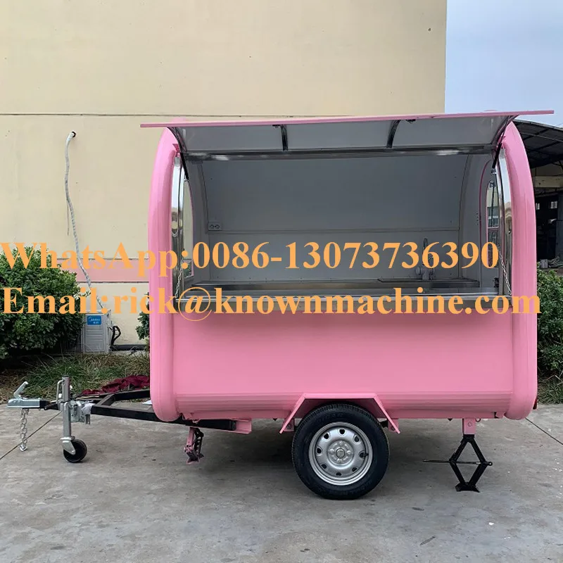 KN 220B открытый прицеп для еды Мобильная Кухня высокое качество буксируемая