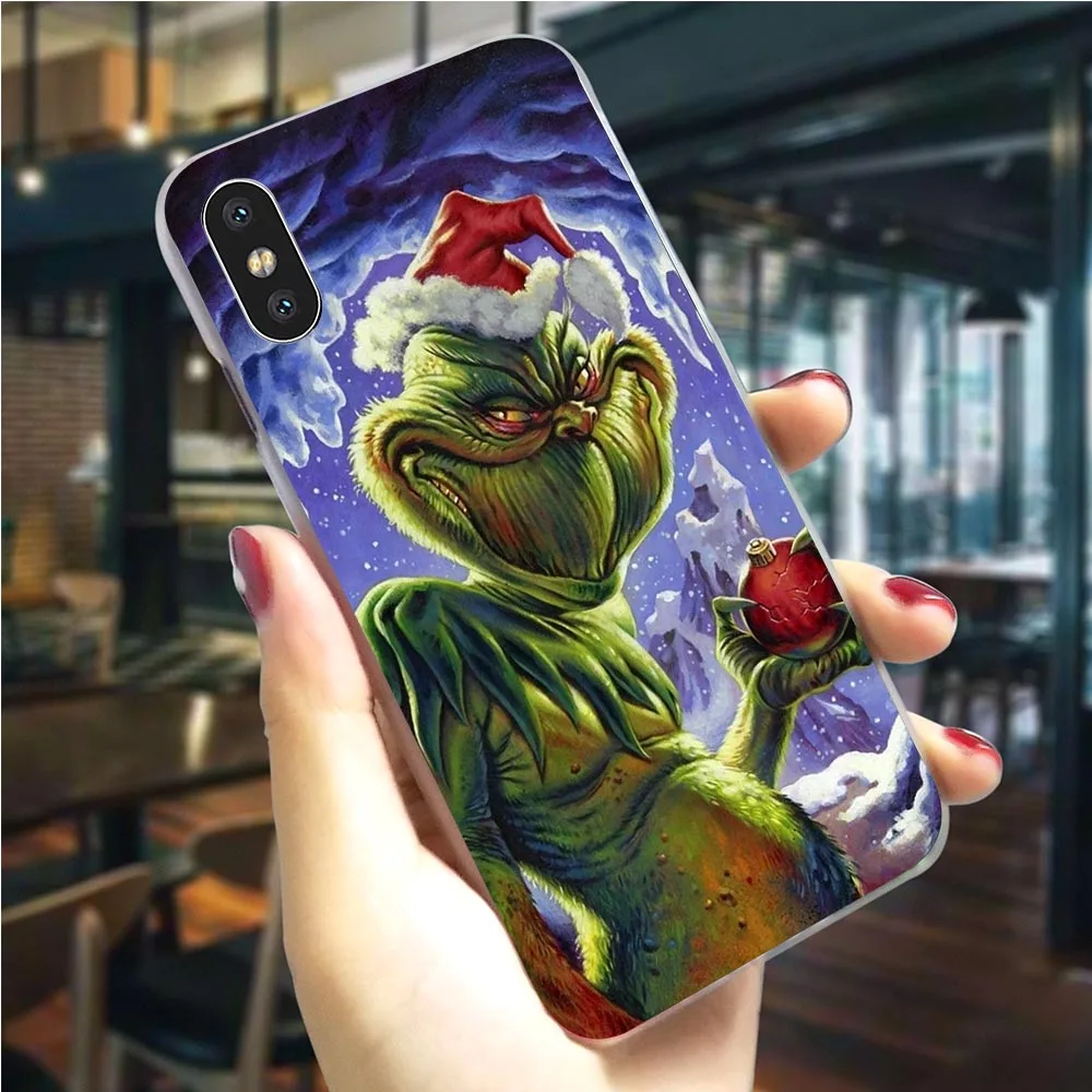 K1034609 Monster Grinch палантин чехол для телефона с рождественским рисунком для iPhone 6S чехол 5 5S SE 6/6 6S Plus 7 8/7 10 Plus X XS XR Xs Max жесткий чехол - Цвет: K1034609