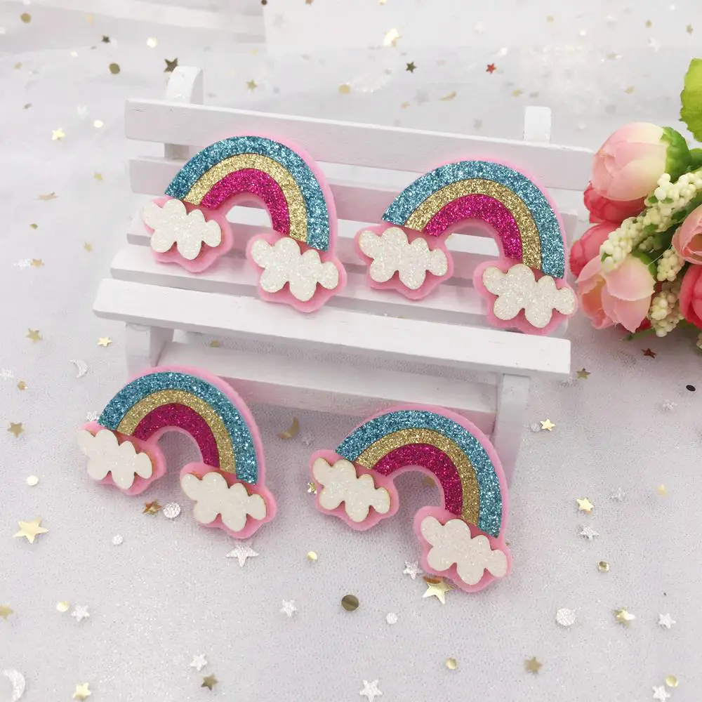 8 шт. фетровые блестящие аппликации для волос|Заплатки| |