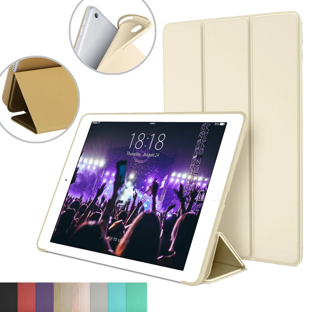 Умный чехол для Apple iPad Air 2 A1566 A1567 из ТПУ с функцией автоматического