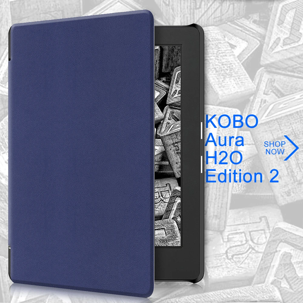 Смарт чехол на магните для 2017 Кобо aura H2O edition 2 6 8 &quotДоказательство воды