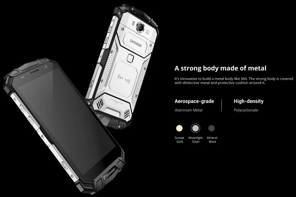 Doogee S60 IP68 Водонепроницаемый мобильного телефона 5580 мАч n Беспроводной заряда 6 ГБ+ 64 Гб 21MP 5," FHD ГЛОНАСС NFC отпечатков пальцев 4G смартфон