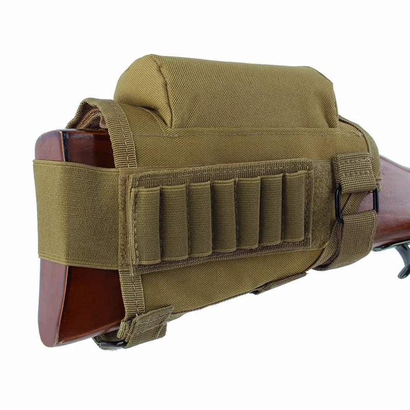 Mud Airsoftpeak Тактический держатель для пули, разгрузка для винтовки, подставка для винтовки, нейлон, 7 патронов, наружный держатель для патронов, сменная сумка, регулируемая - Цвет: Mud