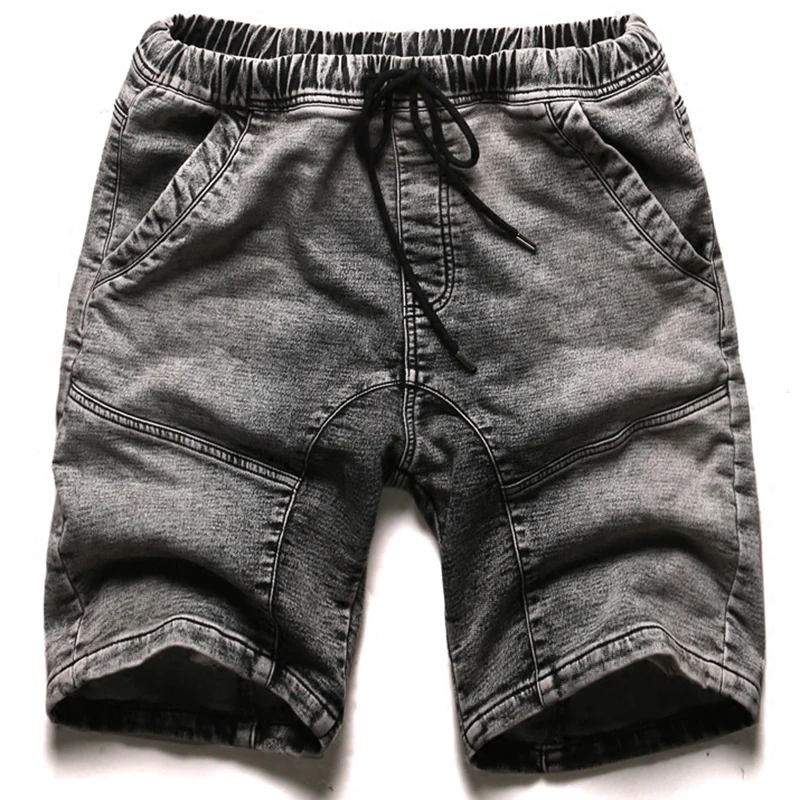 2017 Для мужчин новые джинсы Штаны стирка старомодное Шорты с эластичной талией