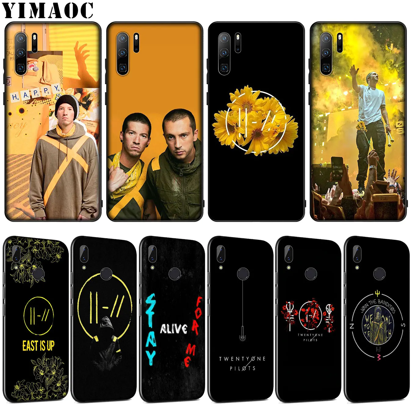 Чехол из мягкого силикона YIMAOC Twenty one pilots для Huawei P30 P20 Pro P10 P9 Lite Mini 2017 2016 Black Cover P Smart Z 2019.