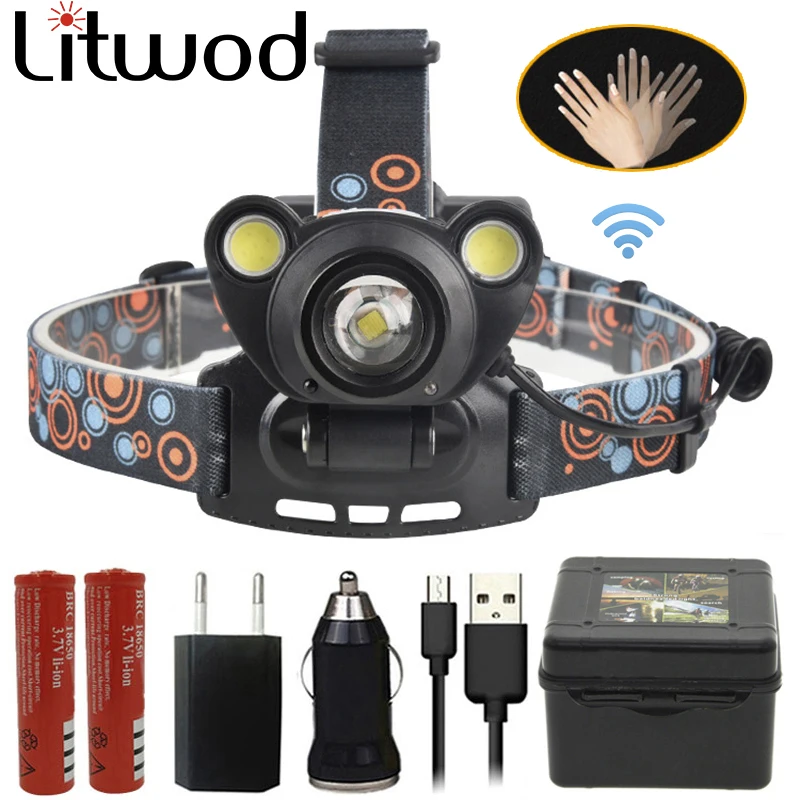 Z20Litwod 1373 IR светодиодный Сенсор фары XM L2 U3 Интеллектуальные индукции крепкая