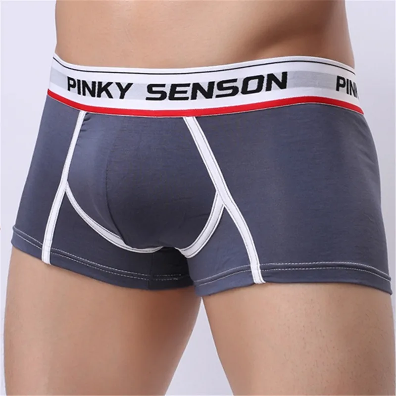 PINKY SENSON 5pcs/lot Men's Three-Dimensional Penis Pouch Boxers Male Bulge Fitness Underpants Gay Modal Sleepwear S M L XL XXL