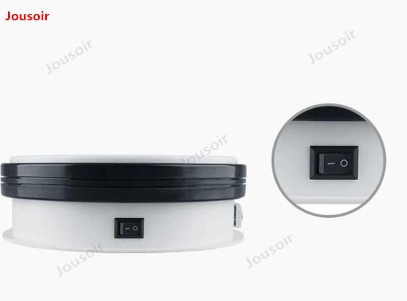 White 15cm 45cm LED Photo 360 Degree Electric Rotating Turntable Display Stand for Photography Jewelry Watch CD50 T03 Y | Электроника
