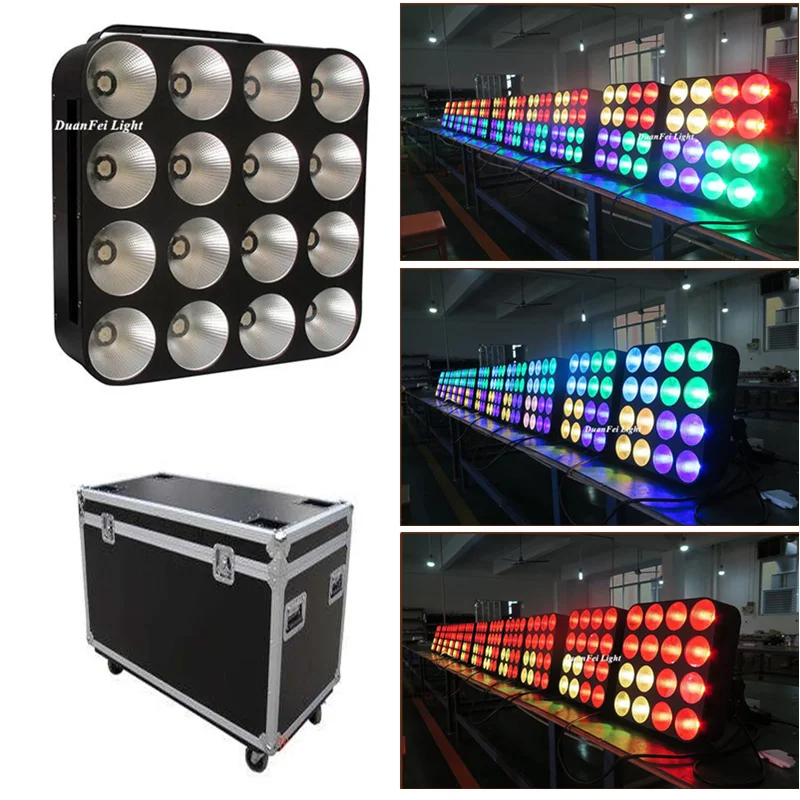 Фото (5pcs+Flycase) 4x4 30W COB RGB Led Matrix Blinder Light 16x30w led beam Auto Sound DMX512 Signal Stage Backdrop Projector Лампы и (5pcs+Flycase) 4x4 30W COB RGB Led Matrix Blinder Light 16x30w led beam Auto Sound DMX512 Signal Stage Backdrop Projector Лампы и