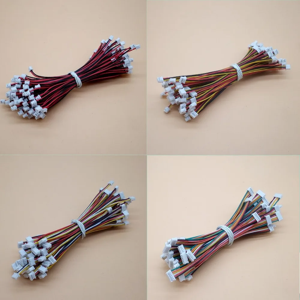 

10Pcs 1.25mm same direction Plug wire 2P/3P/4P/5P/6P/7P/8P/10 Pin JST 1.25MM Female Double Connector with Wire 150MM JST1.25