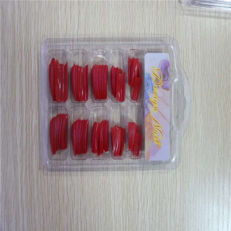 Накладные ногти оптом 100 штук пластиковых коробок французский кусок ложных