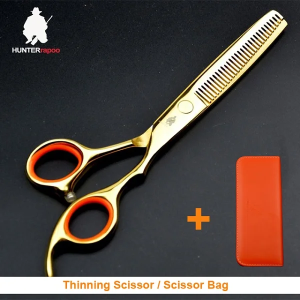 thinner with bag Скидка 30%, 6 дюймов, профессиональные ножницы для стрижки волос, парикмахерские ножницы из нержавеющей стали, набор, парикмахерский магазин, товары, комплект для салонов - Цвет: thinner with bag