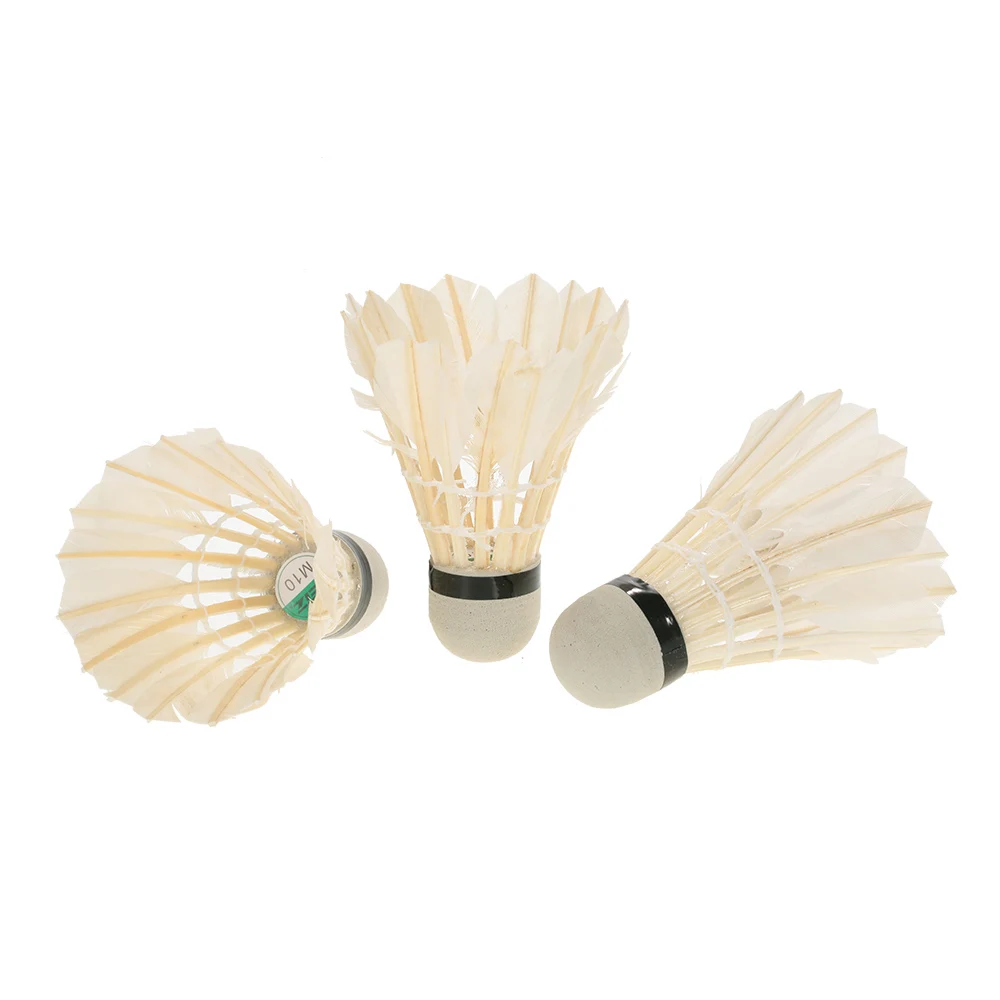 12 шт. воланы для бадминтона с гусиными перьями|shuttle cock|badminton ballbadminton shuttle cocks |