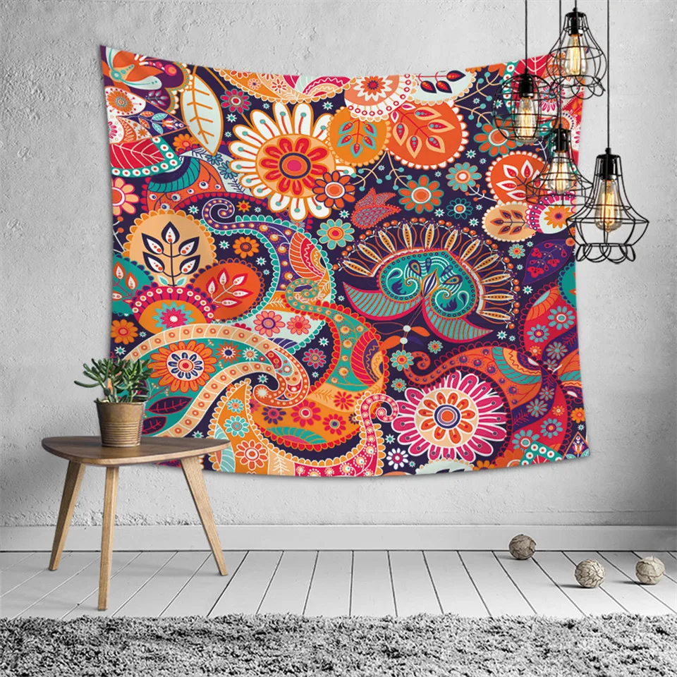 SOFTBATFY МАНДАЛА ГОБЕЛЕН фон с имитацией изголовья в богемном стиле стены Висячие