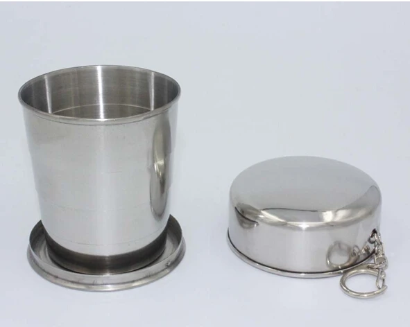 1 шт. телескопическая чашка из нержавеющей стали 304 250 мл JZ 1133|telescopic cup|stainless steel cupsteel