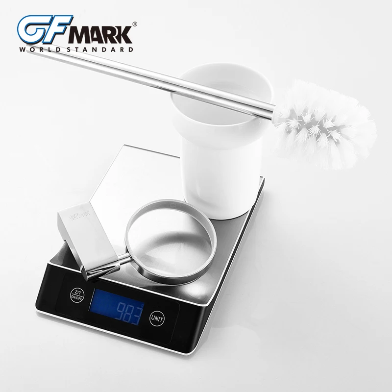 Набор хромированных щеток GFmark для унитаза керамический держатель аксессуары