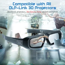Elikliv AX 30 3D очки с активным затвором DLP Link 96 Гц/144 Гц USB
