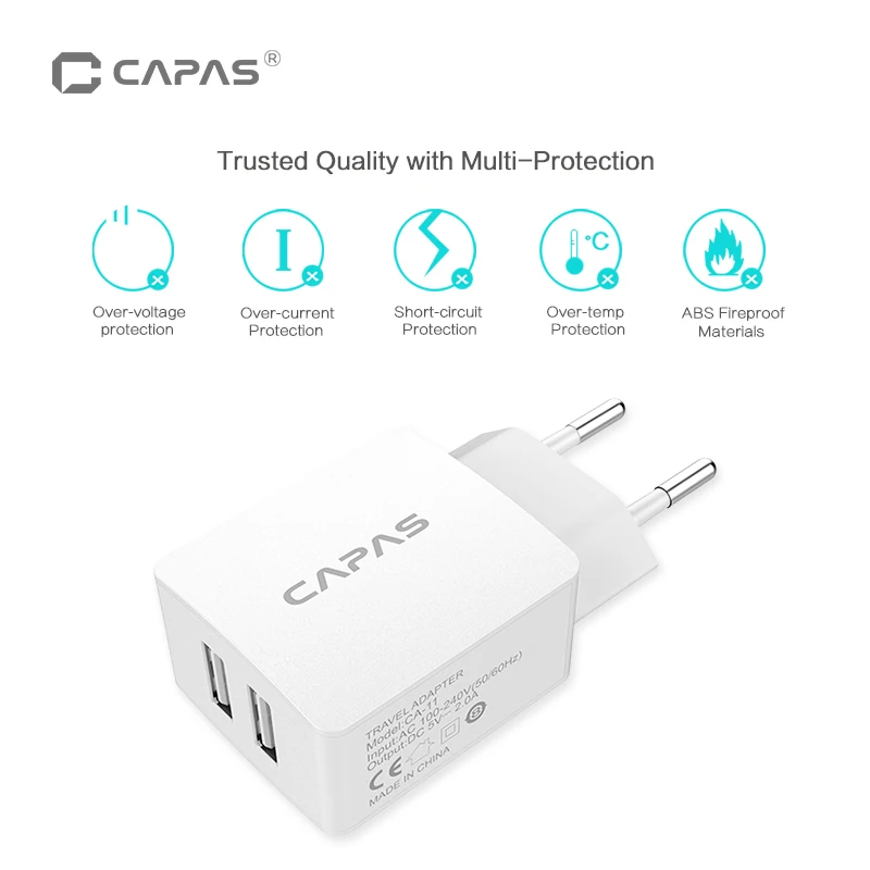 5 В 2A ЕС USB Зарядное устройство для iPhone X XS плюс 8 7 iPad быстро стены адаптер samsung S9 Xiaomi