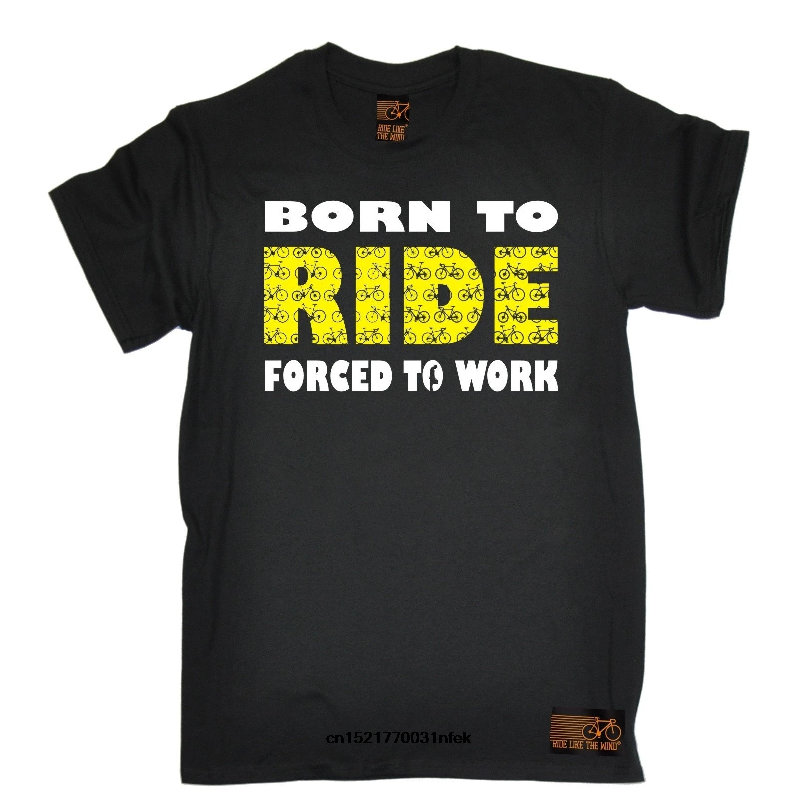Возьмите Для мужчин футболка ездить как ветер Born To Ride вынуждены работать
