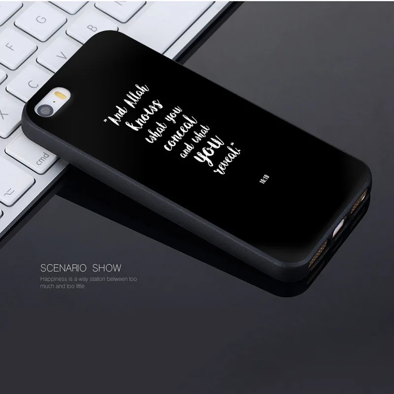 С принтом &quotКоран&quot исламские цитаты мусульманских Coque аксессуары для телефона