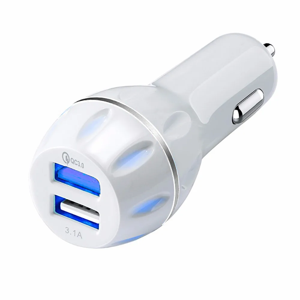 Новый дизайн двойной USB 12 V 24 3.1A мобильный телефон автомобильное зарядное