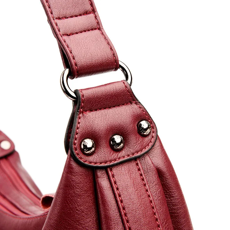 Брендовые Роскошные сумочки из мягкой кожи женские сумки дизайнерская