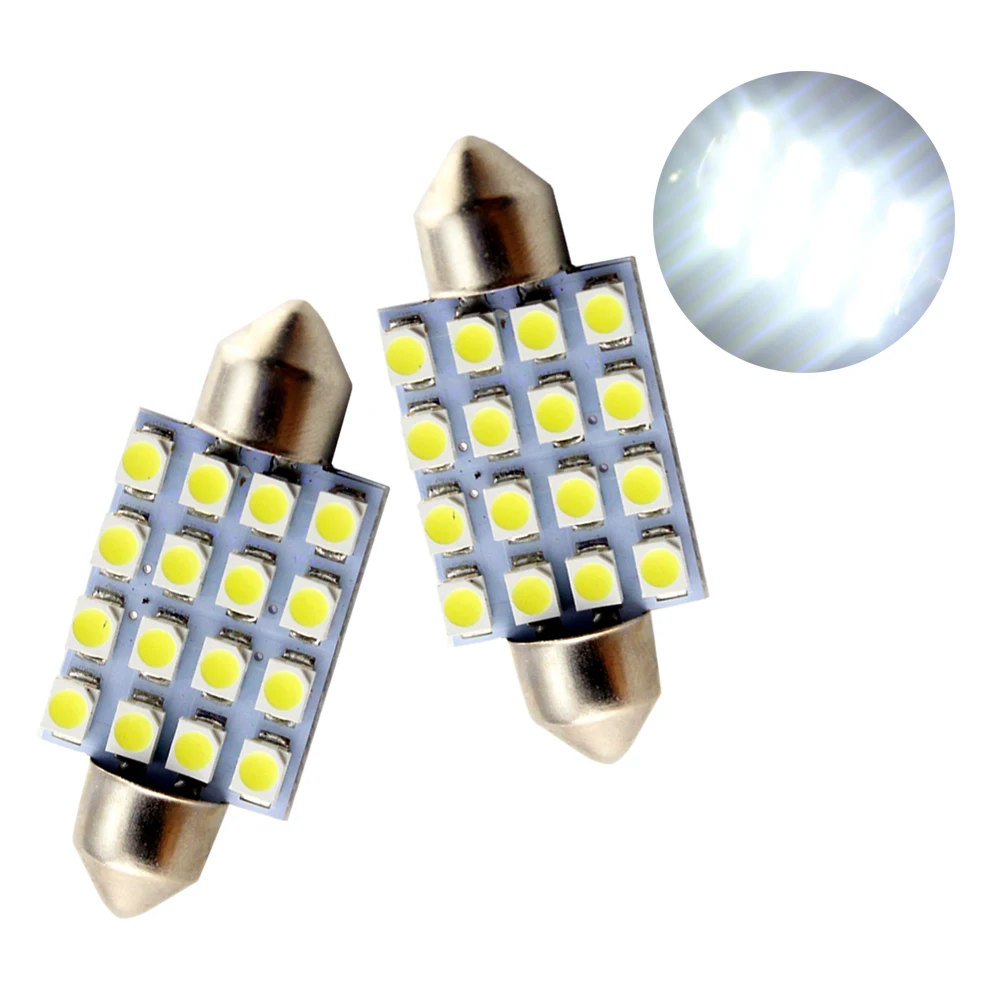 YM E-Bright 20-100 шт 24V C5W 1210 16 SMD Автомобильные огни интерьерные лампы для чтения