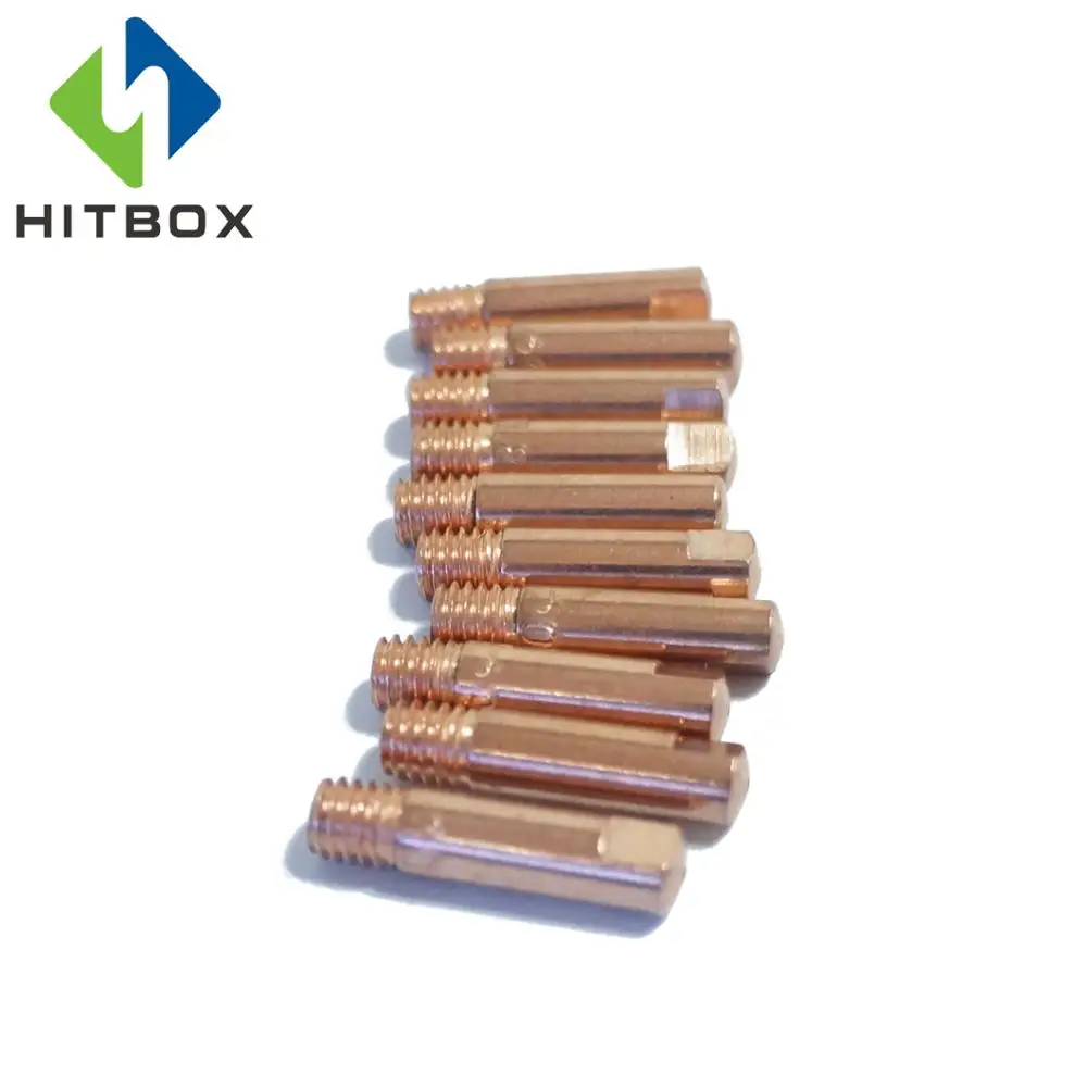 HITBOX Mig факельный пистолет советы AK15 свяжитесь расходных материалов 0,8 мм/1,0 мм Тип MB15 факел советы 10/20 пары детских брюк в лоте